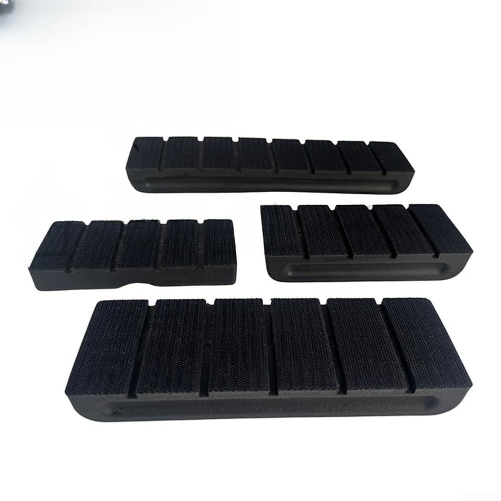 Juego de 4 almohadillas de lijado de poliuretano ajustables con eje suave para carrocería de automóvil, cóncavo convexo para pulido de superficies, herramientas manuales para masilla de coche y papel