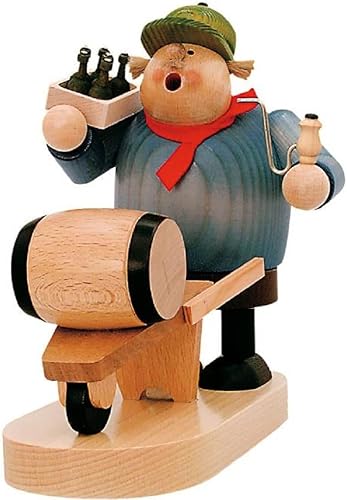 Beer Barrel Deliveryman German Christmas Incense Smoker Made in Germany New