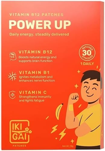 IKIGAI B12 Energy Transdermal Patch – Vitamin B12, B1 &...