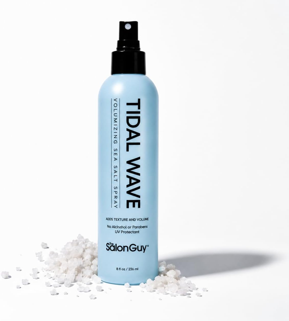 THESALONGUY Tidal Wave Sea Salt Spray for Hair – Volumizing & Texturizing Beach Wave Spray for Men & Women | Matte Finish, Light Hold, Alcohol-Free | All Hair Types | 8 oz