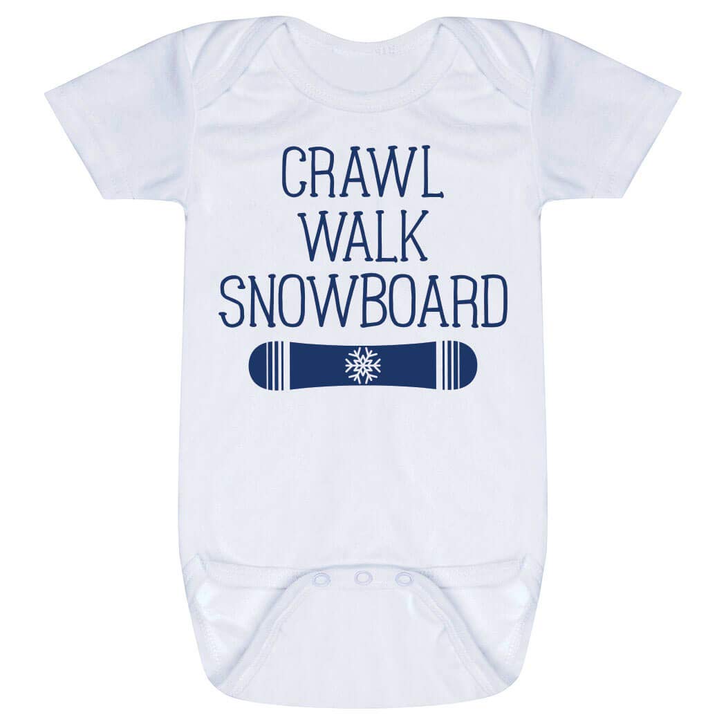 ChalkTalkSPORTSSki & Snowboard Baby & Infant One Piece | Ski & Snowboard Theme Bodysuits