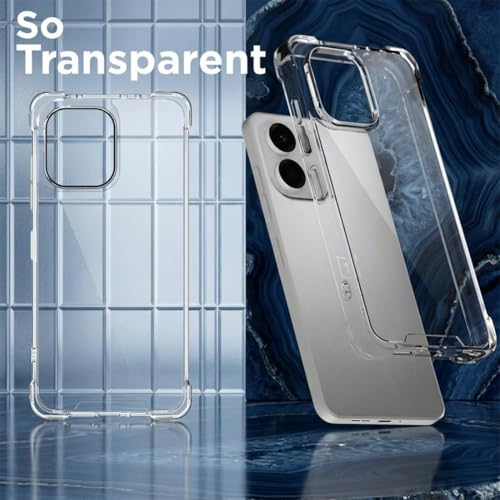 Image of Fashionury Clear Back Cover Case for OnePlus Nord 6 5G / CE 6 5G | Anti-Yellow Acrylic Hard Back + Soft TPU Bumper | Shockproof 360 Protection | Slim Transparent Bumper Case (Clear)