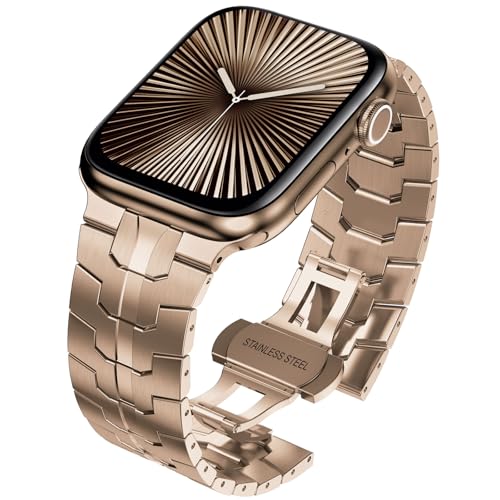 Bracelet Apple Watch WINGLE en acier pour remplacer les maillons usés