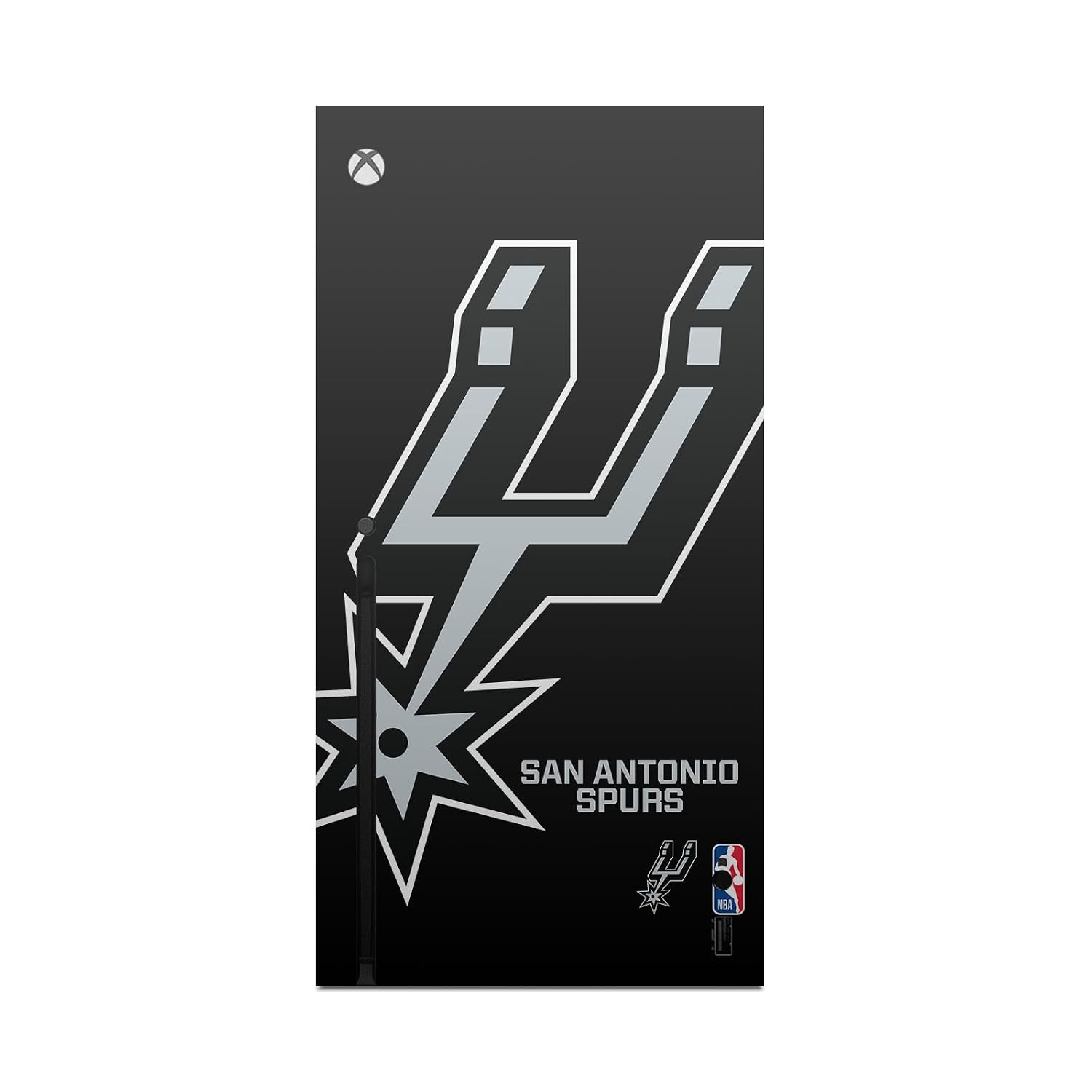 Head Case Designs Officially Licensed NBA Oversized San Antonio Spurs Logo Vinyl Sticker Gaming Skin Decal Cover Compatible With Xbox Series X