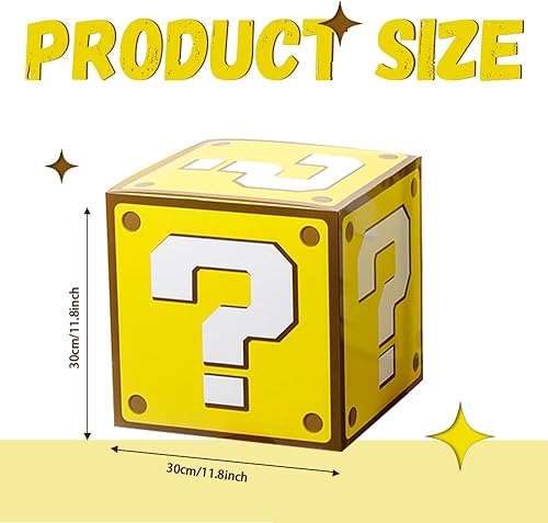 Miniatura 4 de SUYEPER 6 cajas grandes de fiesta para niños, cajas de preguntas para fiesta de cumpleaños, cajas de ladrillo, cajas de tuberías para fiestas,