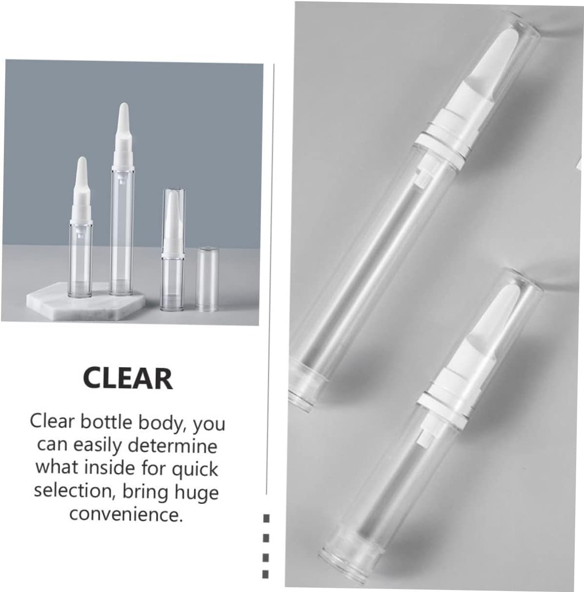 16個 アイクリーム真空ボトル ミニローション エアレスポンプボトル Vakuen 真空容器 ミニポンプ 詰め替え可能 アイセラム