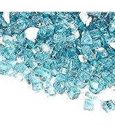 APROMISE Fire Glass for Fire Pit - 1/2 inch Fire Pit Glass | Reflective Fire Glass for Propane Fi...