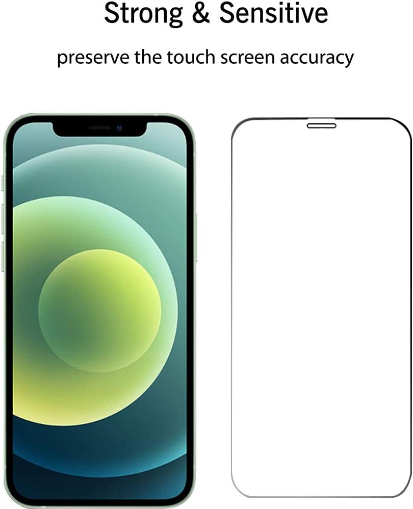 Acediar Screen Protector Compatible with iPhone 12 and iPhone 12 Pro (6.1" 2020), Shatterproof Tempered Glass Screen Film for iPhone 12/iPhone 12 Pro [Anti-Fingerprint][Bubble Free][Case-friendly]