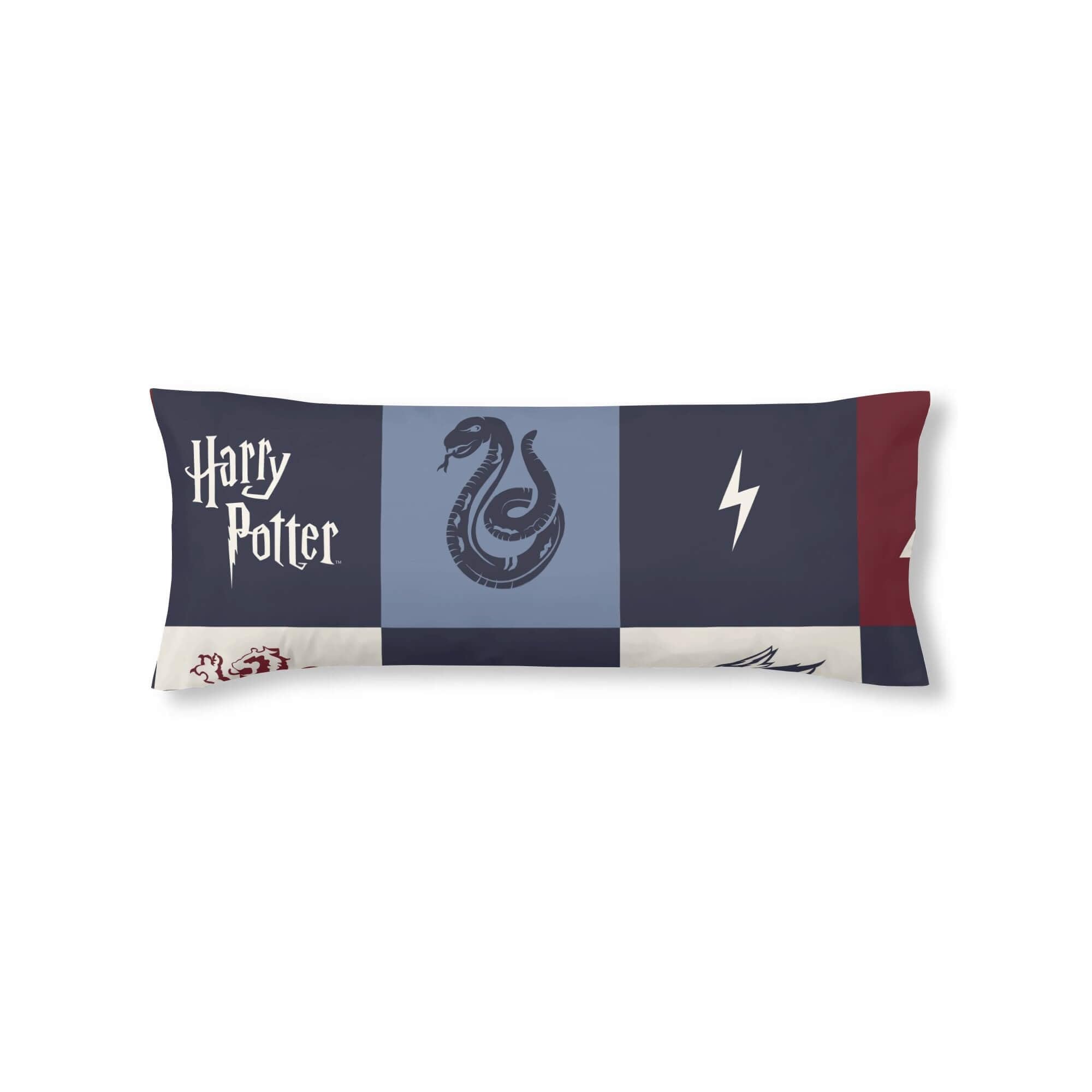 BELUM | Harry Potter Pillowcase, 100% Cotton Hogwarts Model, Blue Checks, 80 x 80 cm.