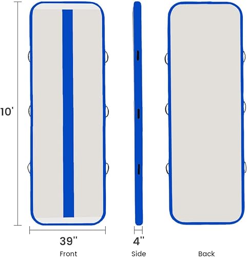Miniatura 2 de Tuxedo Sailor Inflatable Gymnastics Tumbling Mat Tumble Track Thickness Floor Mat With Electric Air Pump for