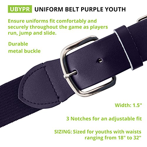 Image of Champion Sports Baseball & Softball Belt - Stretch Fit Uniform Belt for Youth & Adult Players, Multiple Colors