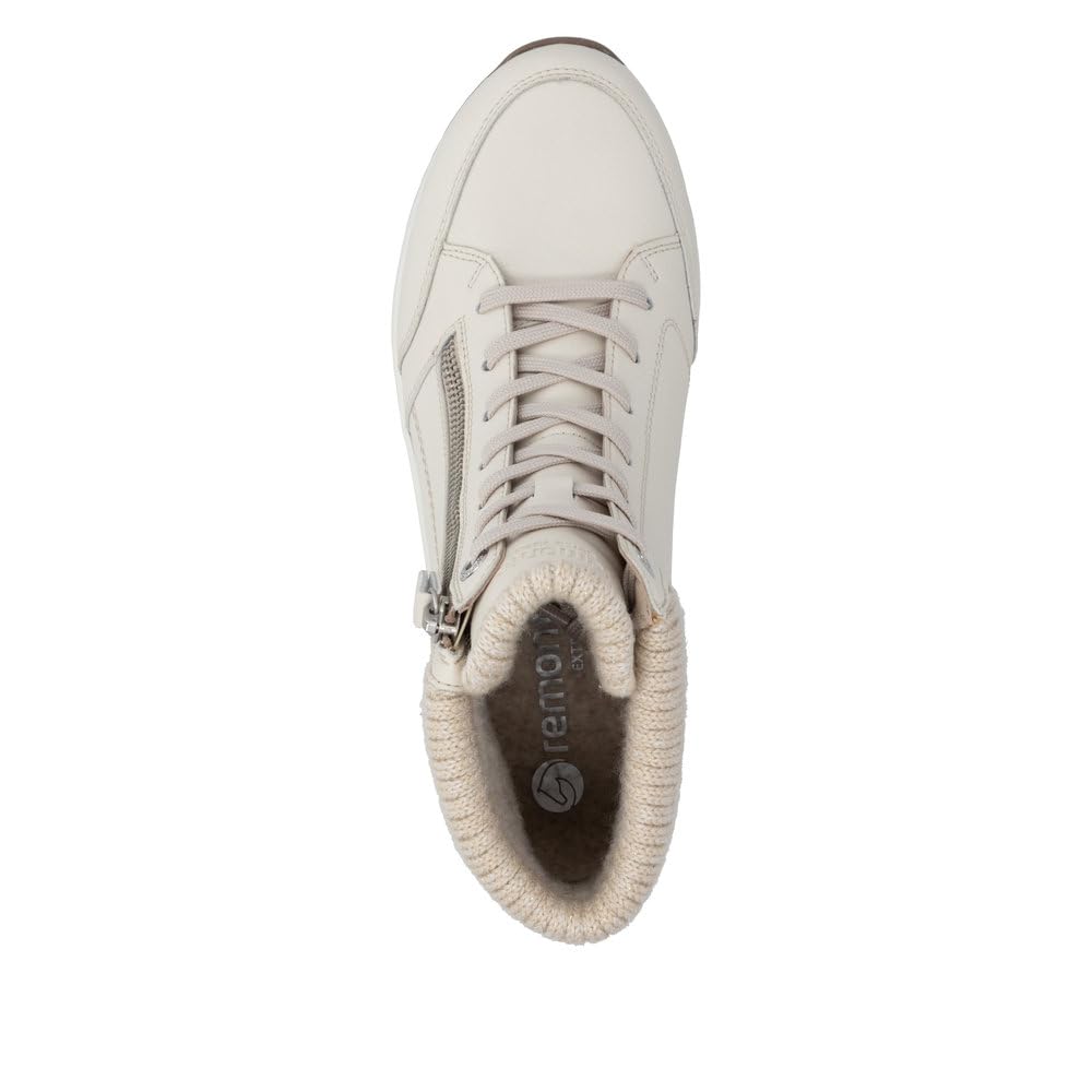 Remonte Damen Stiefeletten Glattleder D0T77-60 Beige Gr. 43 – Ansicht 4
