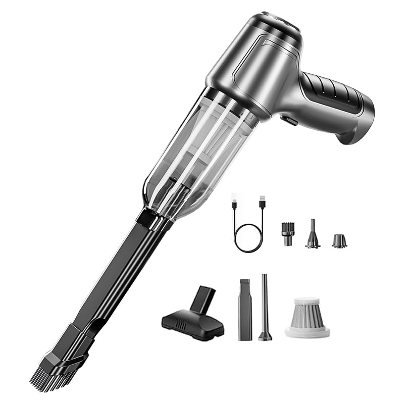 Image of Handheld Vacuum Cleaner Cordless, Portable Keyboard Handheld Vacuum, 12000Pa Mini Wireless Vacuum Cleaner with 3 in 1 Brushless Motor and TypeC for Car,Home,Pet,Office