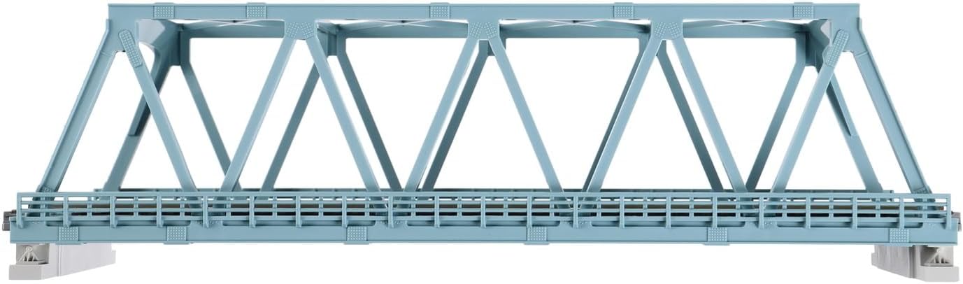 20-436 N 248mm 9-3/4" Double Track Truss Bridge, Lt Blue