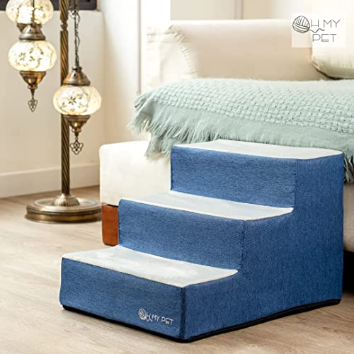 3-Step-Pet-Stairs-for-Small-Dogs-and-Cats-Portable-Ramp-Stairs-for-Couch-Sofa-High-Bed-Climbing-Non-Slip-Balanced-Step-Support-Paw-Safe-Easy-to-Assemble-Dark-Blue-Light-Gray - Cucciolini Doodles   3-Step-Pet-Stairs-for-Small-Dogs-and-Cats-Portable-Ramp-Stairs-for-Couch-Sofa-High-Bed-Climbing-Non-Slip-Balanced-Step-Support-Paw-Safe-Easy-to-Assemble-Dark-Blue-Light-Gray