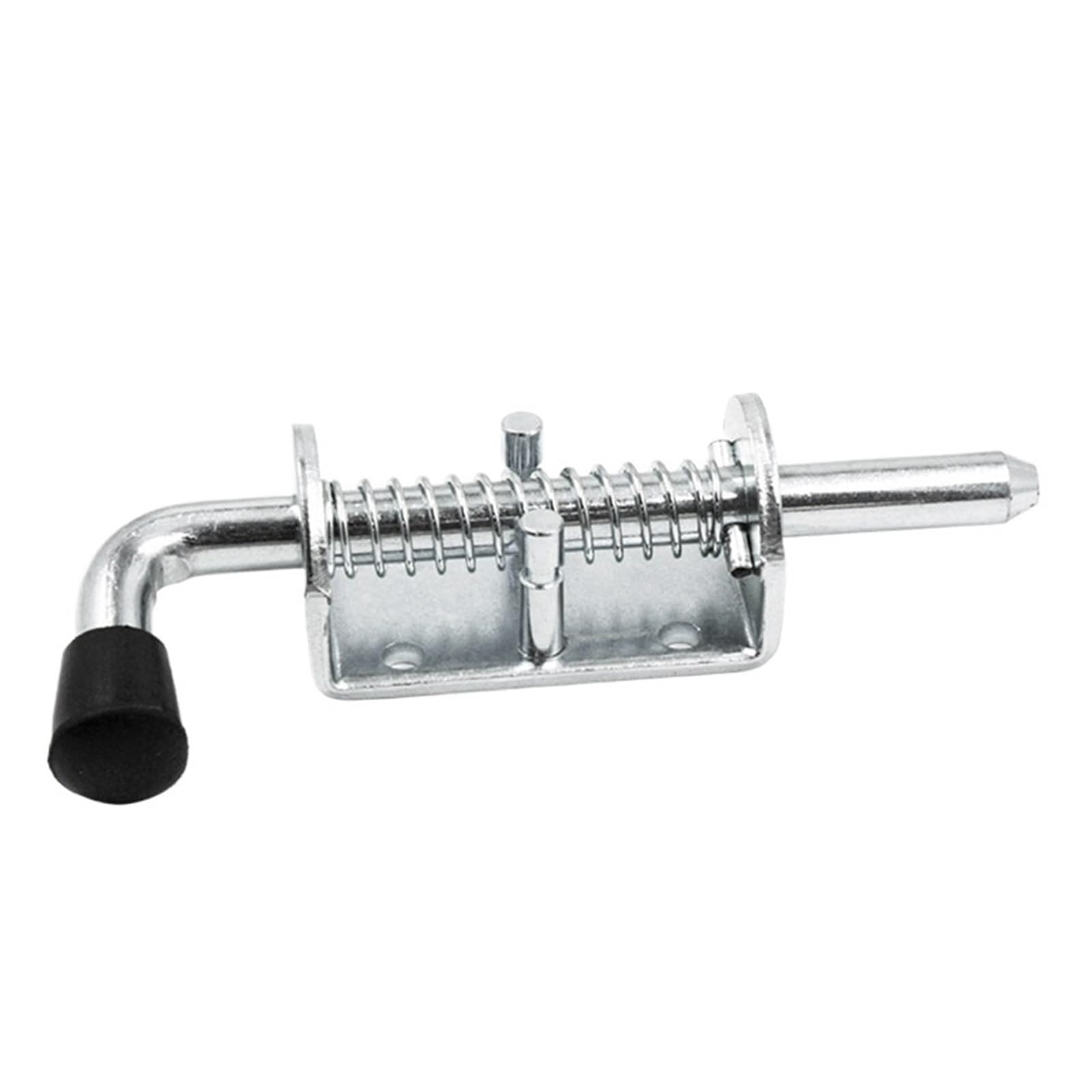 Pestillo de acero galvanizado resistente con resorte para puerta de remolque, perno duradero, 1 pieza, cierre seguro para puertas de remolques y caravanas, resistente al óxido, fácil instalación