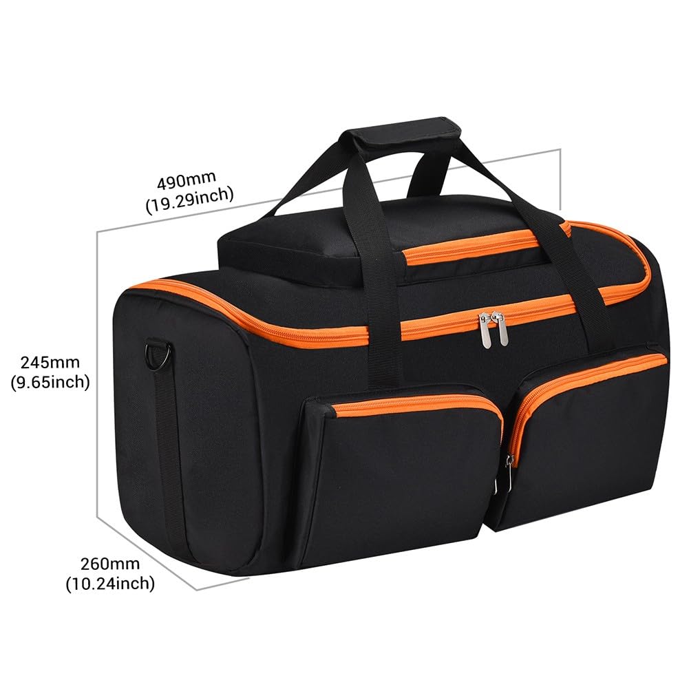 Harte Tragetasche für JBL PartyBox-On-The-Go, tragbare Reise-Aufbewahrungstasche mit Zubehörfach, Polyester-Shell-Schutzabdeckung, Schwarz