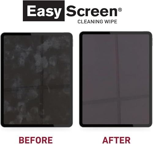 Miniatura 4 de Easy Screen, toallitas de limpieza de pantalla premium, electrónica, pantallas táctiles y limpiador de gafas, 50 paquetes individuales por caja,