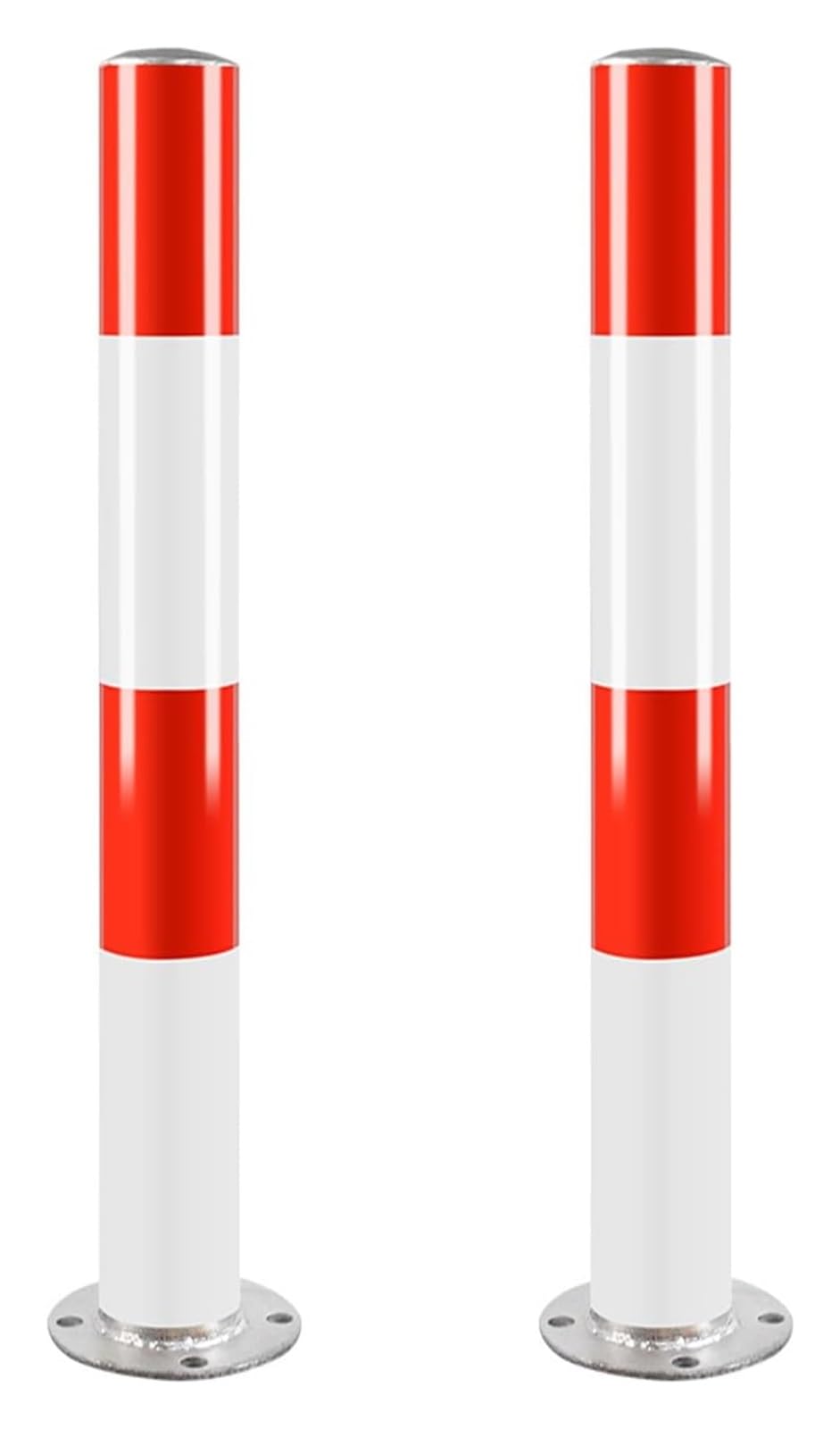 CWCQGH Safety Bollard Steel Bollard Covers With Anchor Bolts For Traffic Sensitive Areas Crowd Control Driveway Barriers (75 * 15 * 7.6cm/30 * 6 * 3in)