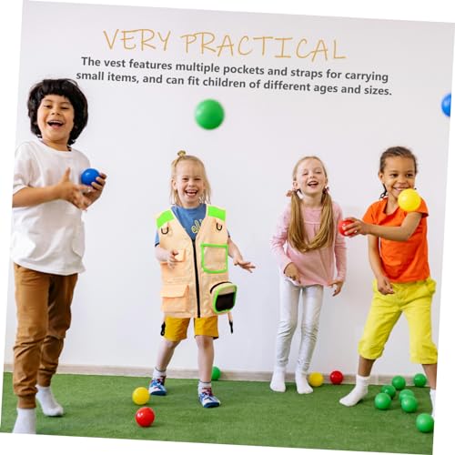 Kids Construction Vest Explorer Vest for Child Boys Kids Adventure Wear Multi-pocket2