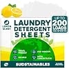 Fresh Linen, Lemon, and Unscented bundle 100 Sheet Laundry Detergent Sheets
