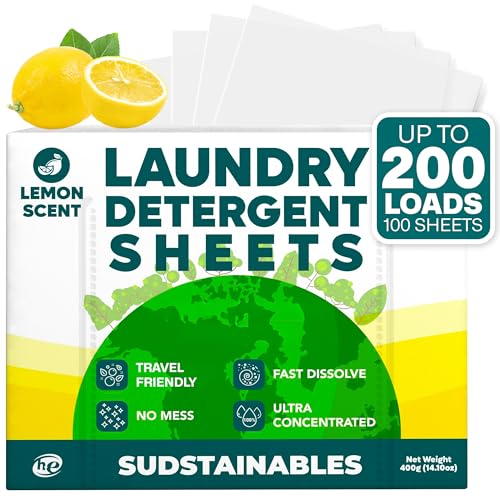 Sudstainables Laundry Detergent Sheets 200 Loads – Dissolvable Laundry Sheet