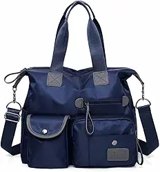 Bolsa Feminina Grande Estilo Universitário, Bolsa de Ombro Portátil Tipo Saco, Bolsa de Lado Feminina Espaçosa para o Dia a Dia ou Faculdade