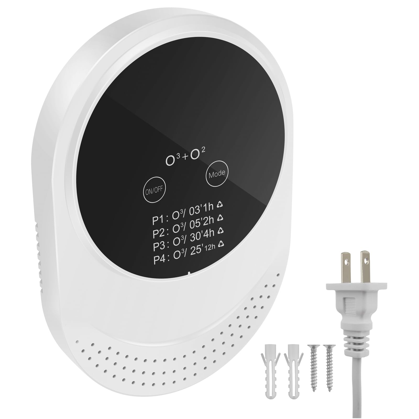 ZJRDYYK Ozone Odor Eliminator, Cat Litter Deodorizer Wall Plug In, Plug in Air Purifier for Home Pets, Dog Odor Eliminators, Air Purifier for Home Plug In