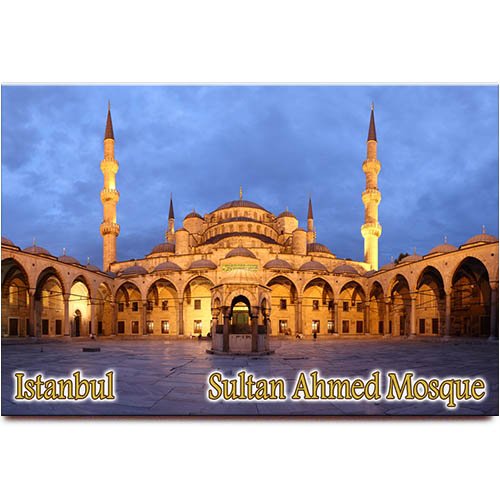 Sultan Ahmed Mosque fridge magnet Blue Mosque Istanbul Turkey travel souvenir