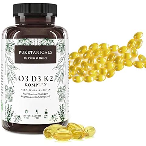 Puretanicals Omega 3 + Vitamina D3 + K2 MK7 All-Trans Cover