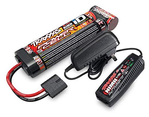 Traxxas Pack Chargeur 2969G + 1 x NI-MH 8,4V 3000MAH 2923X Long Prise