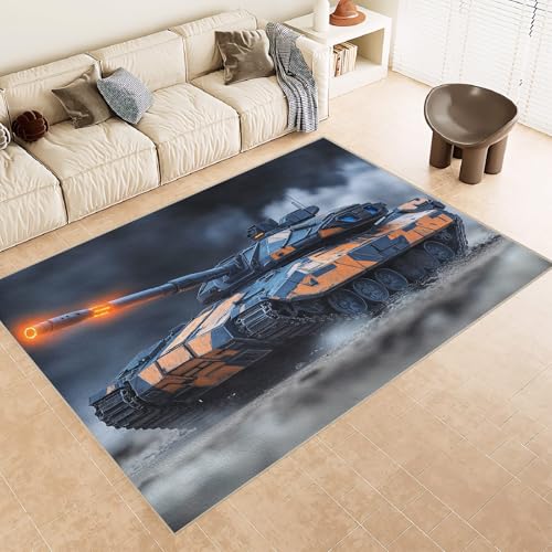 Genérico alfombras de Salon 80x150cm Tanque Alfombra Salon Pelo Corto Esterilla Microfibra Transpirable Suave Lavable Antideslizante para Dormitorio salón Pasillo EL3238