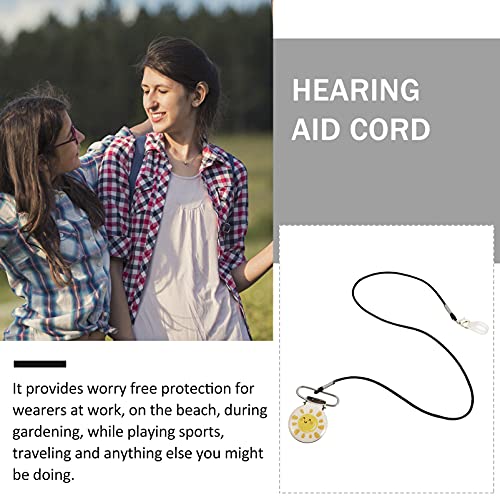 iplusmile Clip Anti- Lost Lanyard Keepers Single Ear BTE Hearing Aids Holder Straps Protector Retaining Clips with Hanging Rope for Adults Seniors Kids Style 3 - Image 4