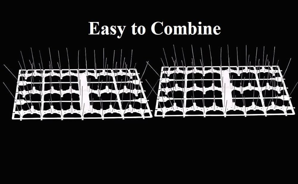 Bird Spikes for AC - Stainless Steel Bird Spikes for Split AC Outdoor Units, Effective Pigeon Control, 1 Kit Includes 2 Base Plates and 86 V-Shaped Spikes (Suitable for 1 AC) (B0CMFSK942) Amazon Price History, Amazon Price Tracker