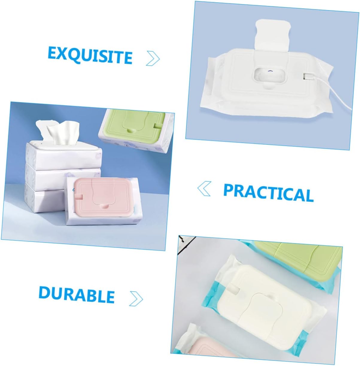 Wipe Warmer Dispenser Portable Tissue Wipe Warmer for Hour Constant Temperature