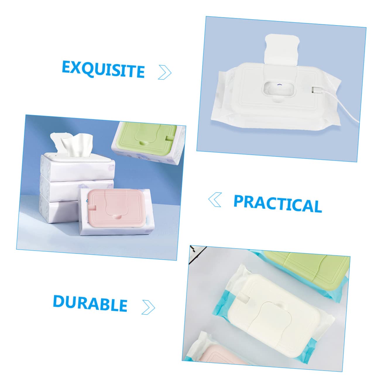 MERRYHAPY Portable Wipe Warmer Dispenser Keeps Wipes Warm for Comfort for Home and Travel Ensures Optimal Temperature for