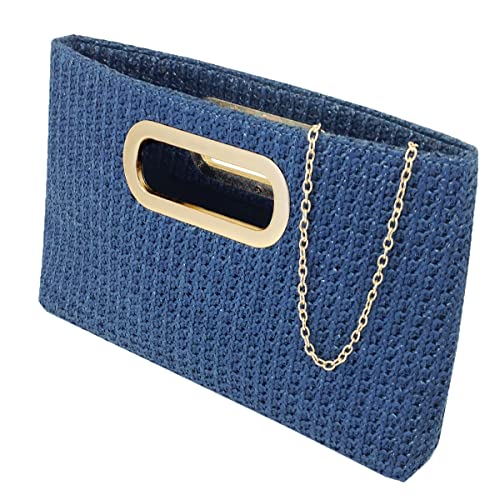 Image of Top Handle Straw Clutch