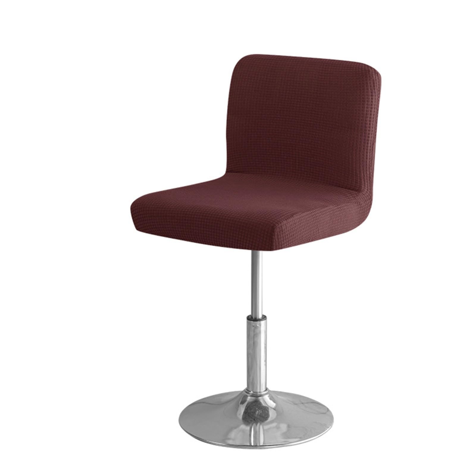 Housse de tabouret de bar imperméable extensible marron pour protéger le mobilier