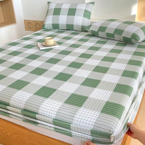 JIANINGHOME Sábanas bajeras de 120 x 200 pulgadas, con bolsillo profundo, resistentes al encogimiento y a la decoloración