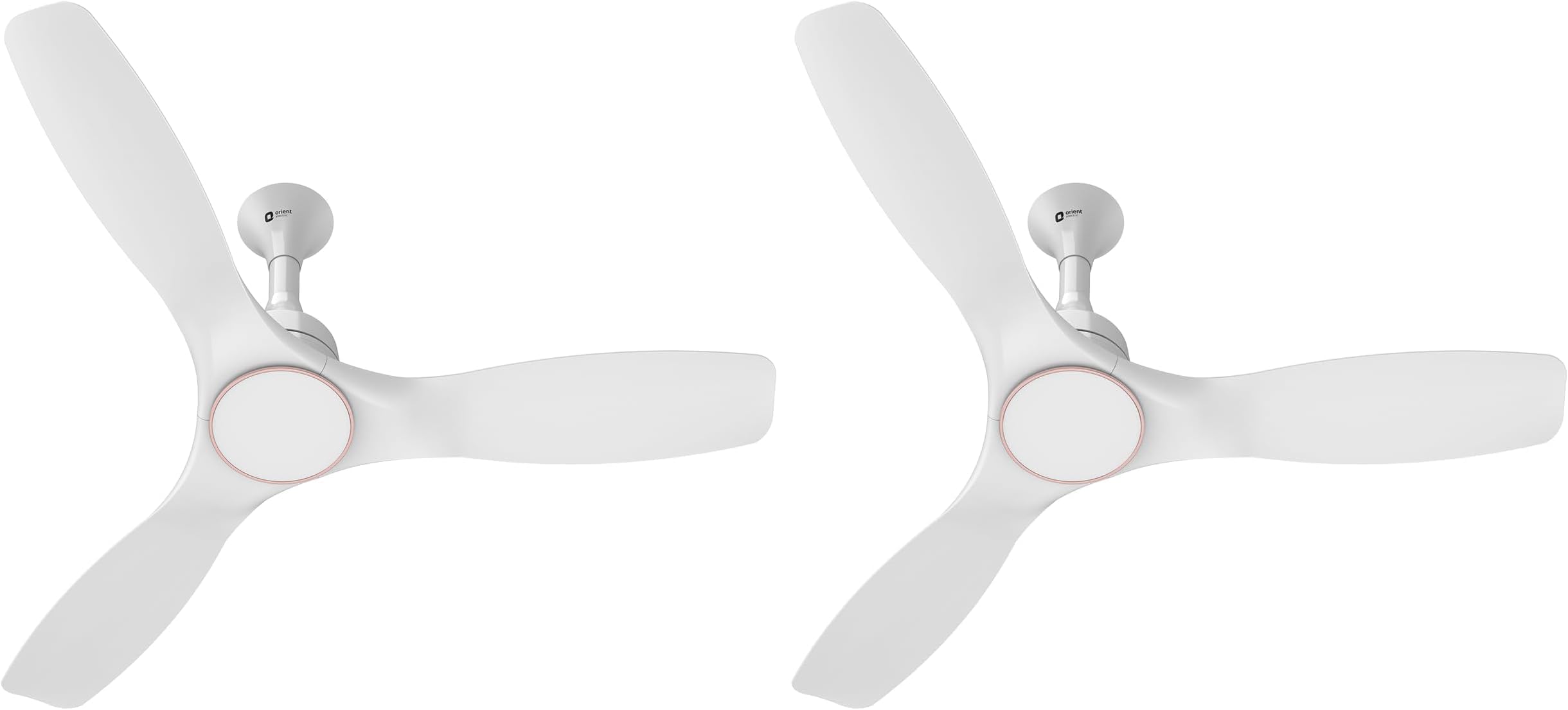 Orient Electric 1200mm Aerosense BLDC Ceiling Fan with Remote | BEE 5-star rated Energy Saving Fan | 5-year warranty by Orient | White, pack of 2