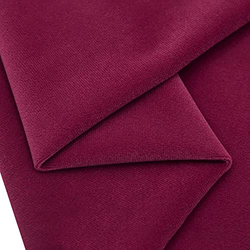 Tissu velours rouge de qualite superieure confortable et respirant pour patchwork durable