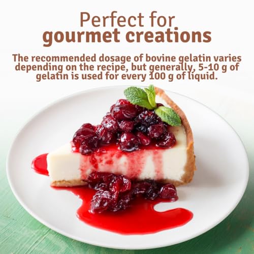 Mr.P Ingredients Beef Gelatine 1 Kg 250 Bloom Powder Unflavoured Stabiliser Gelling Aerating Agent Instant Halal Gluten Free Non-GMO (Recyclable Pot) - Image 4