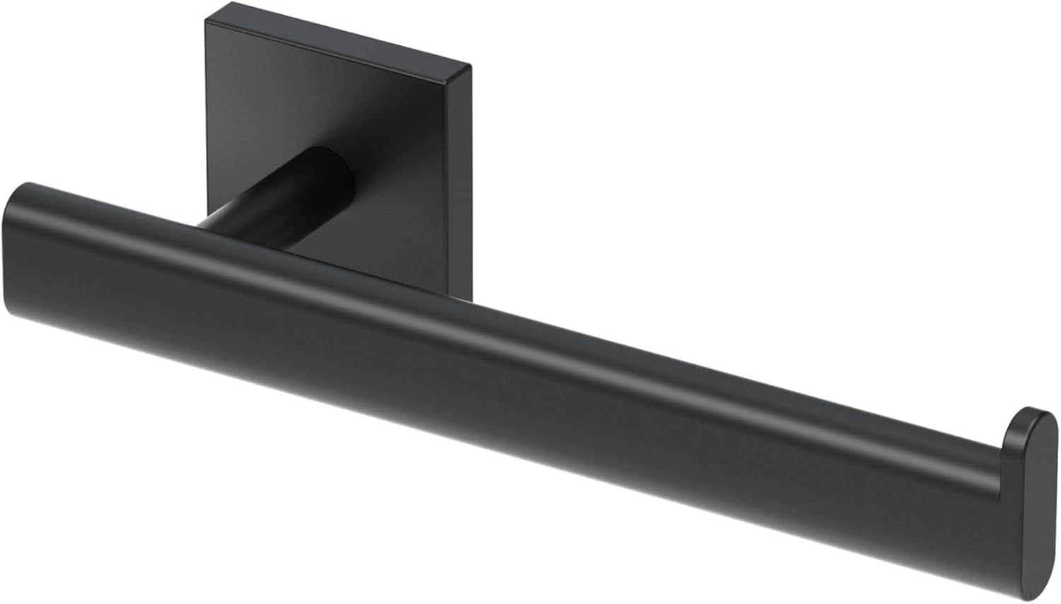 Gatco 4051MXB Elevate, Hand Towel Bar, 8”, Matte Black/Wall Mounted Single Hand Towel Holder for Bathroom