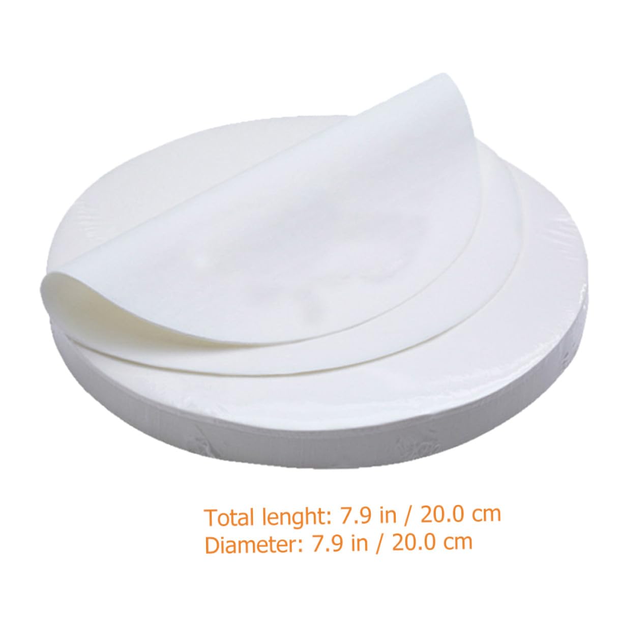 Cabilock Feuilles de Papier Sulfurisé Rondes Ø 20 CM 500 Disques Antiadhésifs Résistants à Haute Température Papier Cuisson pour Pâtisserie Grillades et Friture Usage Professionnel et