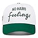 No Hard Feelings Trucker Hat Two-Tone Vintage Baseball Cap White-Green