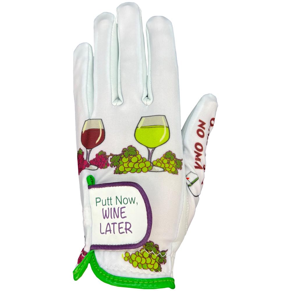 Giggle Golf Women's Golf Glove - Adjustable Strap, Left Hand Gloves for Women