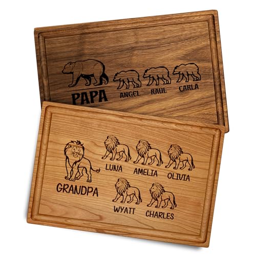 Tabla de cortar personalizada en madera para asado miniatura 1