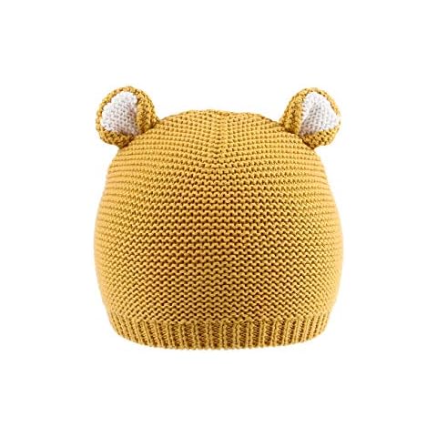 LLmoway Toddler Infant Beanies Boys Girls Knit Hat Cotton Cute Crochet Kids Yellow Beanie Skull Cap, 1T-1.5T Cover