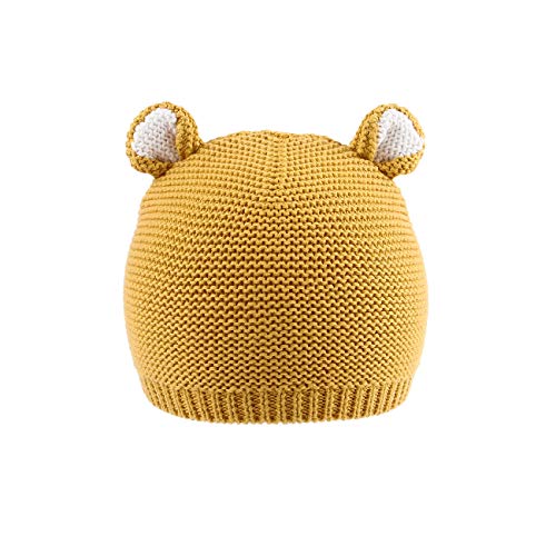 LLmoway Baby Knit Hat Cotton Bear Beanie Soft Cute Infant Fall Winter Hats for Boys Girls Age 0-18M