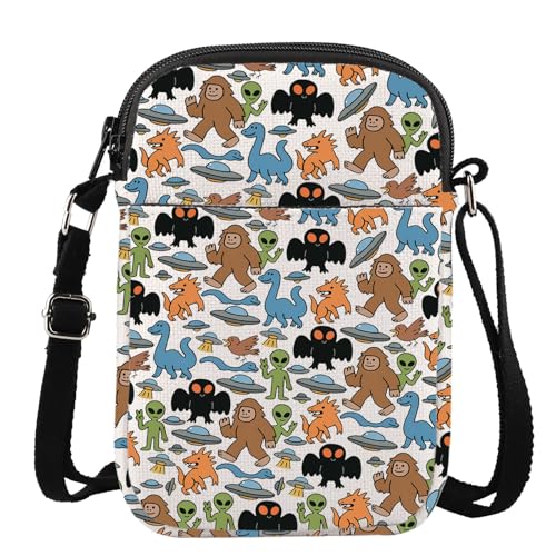 KEYCHIN Cryptid Crossbody Bag Cryptozoologist Gifts Cryptozoology Gifts Cryptid Monster Shoulder Bag